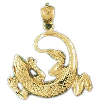 Lizard Charm Pendant 14k Gold (5.7 Grams)