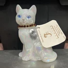 Fenton Iridescent Cat July