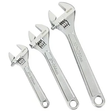 Ironton 3-Pc. Adjustable Wrench Set