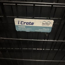 Metal Dog Crate 24.5 In Tall, 22in Wide 36 Inch Length For Up To 70lb Dog