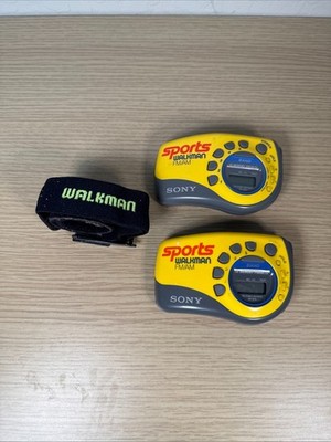 Sony Walkman SRF-M78 AM/FM Sports Radio Wrist Arm Band Strap Tested - Lot of 2