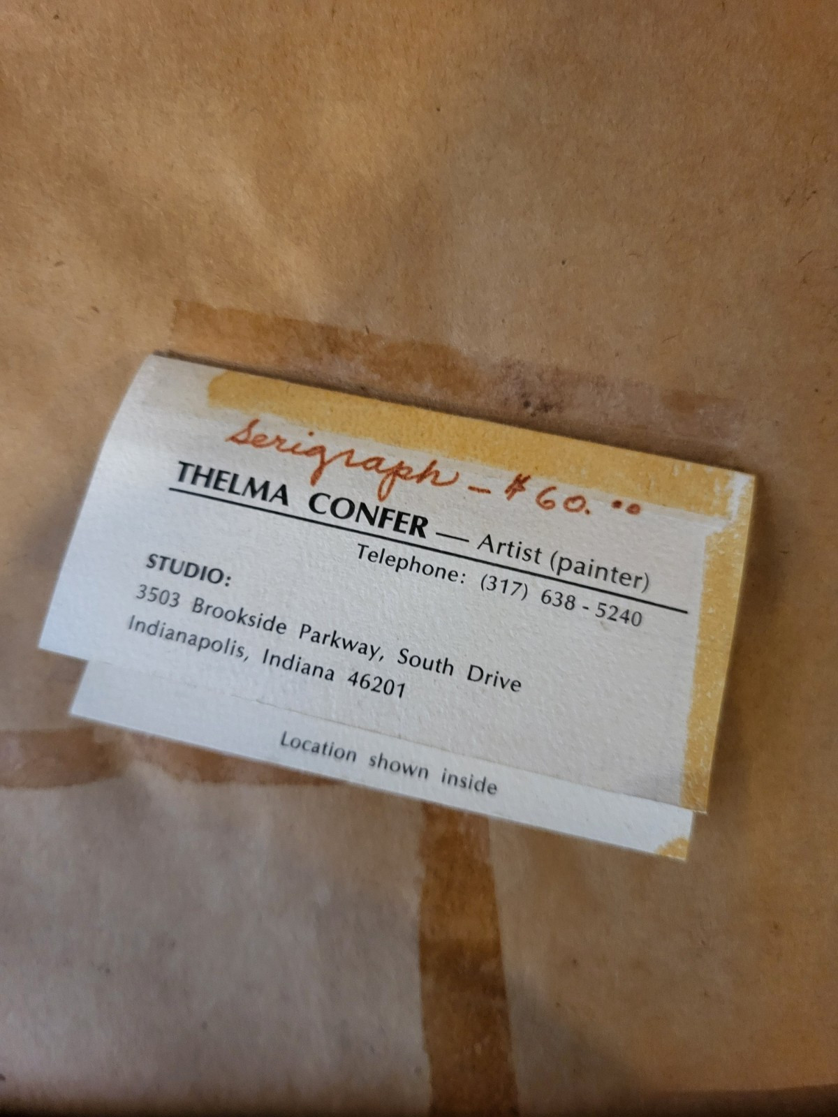 Sunscreen by Thelma Confer 1975 Serigraph Framed 5/35