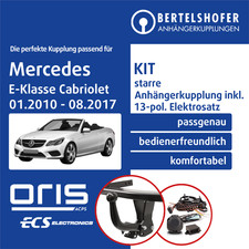 Für MERCEDES E-Klasse Cabriolet Typ A207 10- AHK starr +13pol sp. E-Satz NEU TOP