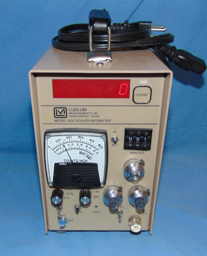 Ludlum Model 2200 Scaler Radiation Meter Current Model