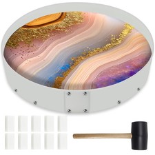 Large Epoxy Resin Table Molds,16" Reusable Deep Round Detachable 16", White