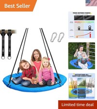 700lb 40 Inch Saucer Tree Swing for Kids Adults Outdoor 900D Oxford Waterproo...