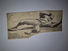 Max Carey Pirates 1933 Cartoon Sketch