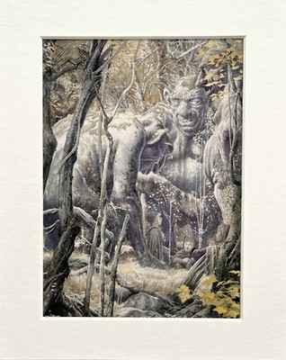Lord of the Rings-Vintage Mounted Print - Tolkien - Middle Earth - ALAN LEE