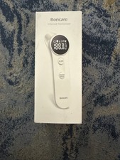 Boncare Ear and Forehead Thermometer, 2X Accuracy Infrared Digital White