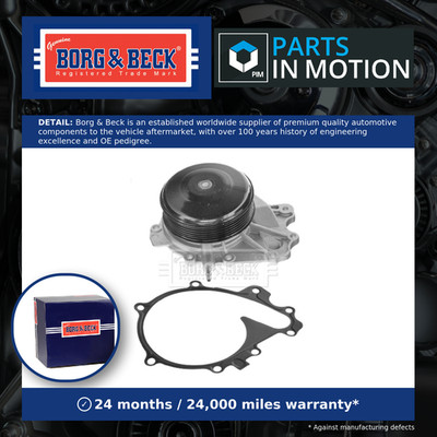 Water Pump BWP2407 Borg & Beck Coolant 0005002686 6512000002 6512005101 Quality
