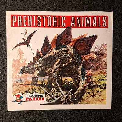 Figur Panini Urzeittiere Stickerbuch Album 10% Komplett 1977.