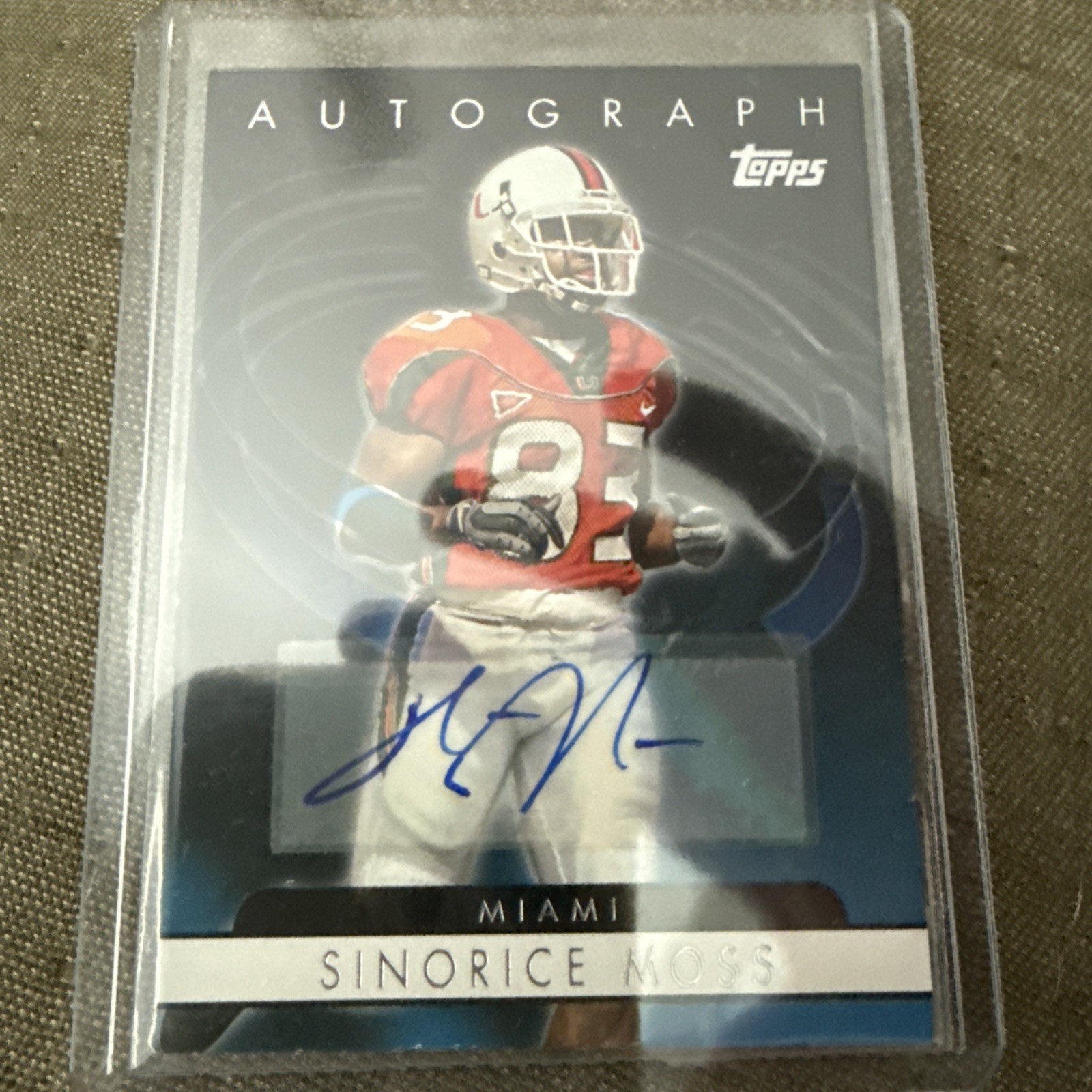 Sinorice Moss Topps Paradigm Framed Patch-Autograph #SM Base