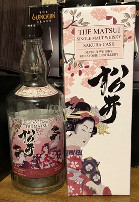 The Matsui Single Malt Whisky Sakura Cask Liquor Bottle 700ml