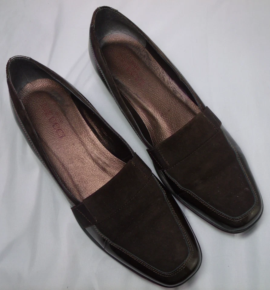 Sesto Meucci Bronce Charol Cuña Tacón Bomba Talla 9.5 M Sheila Foto 3 de 4