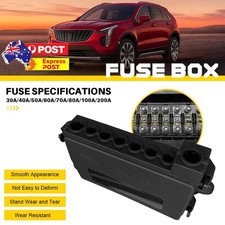 Universal 7 Way Fuse Block Box Holder with Midi Mega Fuses 12-32V DC Car