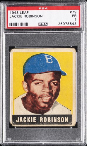 1948 LEAF #79 JACKIE ROBINSON PSA 1