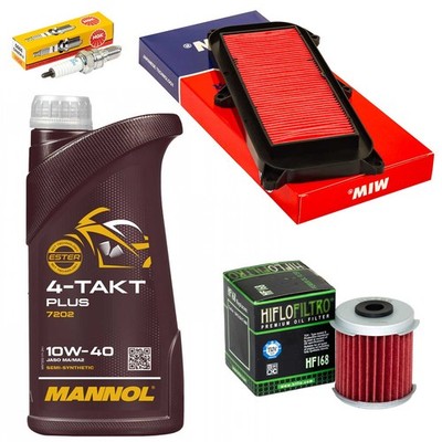 Wartung Set 1L Öl Ölfilter Luftfilter Zündkerze für Daelim Freewing 125 SQ 05-16