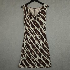 Tommy Bahama Dress Womens Medium Brown Blue C...