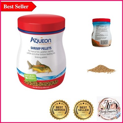 Aqueon Shrimp Pellets: Nutritious Sinking Food for Bottom Feeders