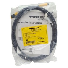 Turck PKG3Z-2-PSG 3/S90 Actuator & Sensor Cable, 3-Pin M8 Male to Female, 2m