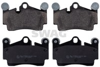 Hinterachse Swag 30 91 6619 Bremsbelagsatz, Scheibenbremse FüR Porsche,Vw