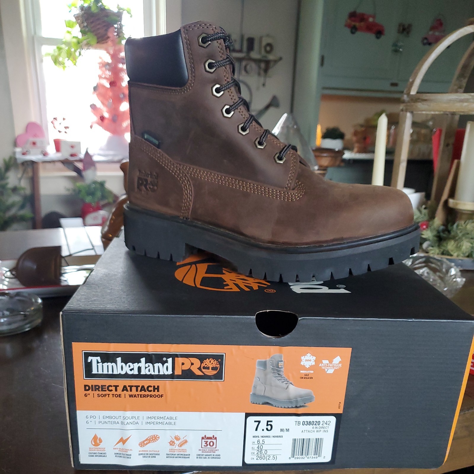 Timberland Direct Attach 6-Inch Soft Toe Waterproof Work Boot