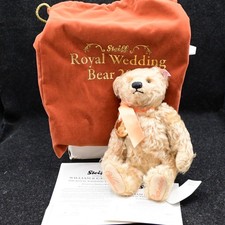 STEIFF ROYAL WEDDING TEDDY BEAR WILLIAM CATHERINE DANBURY MINT 2011 NEW