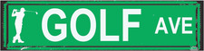 Golf AVE Street Sign Sports Themed Gifts for Golf Lovers, Decorations for Home B