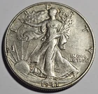 1941-D Walking Liberty Half Dollar 50c Coin ~ 90% Silver (A127)