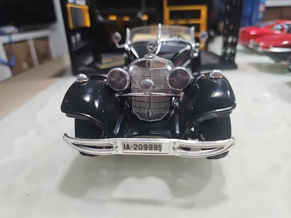 BURAGO Mercedes Benz 500 K Roadster (1936) Scala 1/20 Made In Italy - Immagine 3 di 4