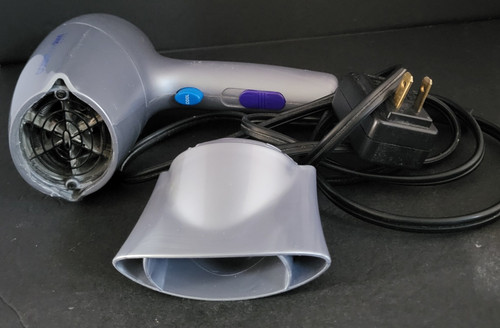Conair Ion Shine 1875 Hair Dryer 6 In w/out Diffuser, 8.5 in w/Diffuser