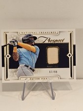 2024 National Treasures FOTL XAVIER ISAAC PROSPECT BAT RELIC /99 #PL-XI Rays