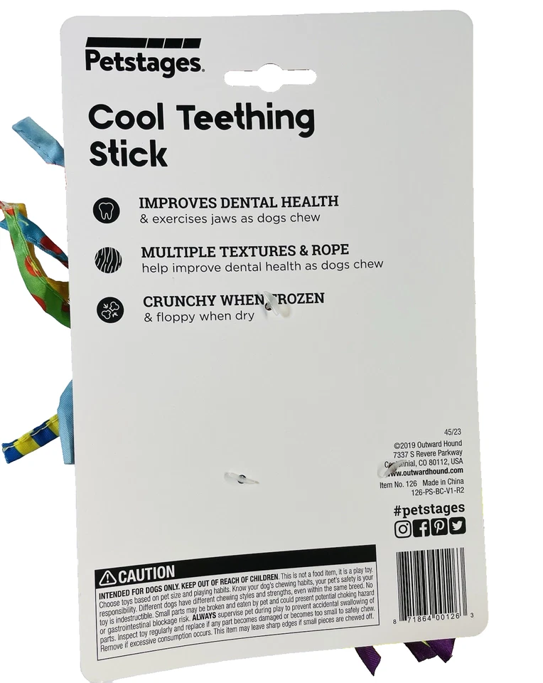 Lote de 2 brinquedos para cachorros - Bastão para dentição e bola de brilho máxima para cachorros pequenos filhotes, NOVO - Imagem 2 de 3
