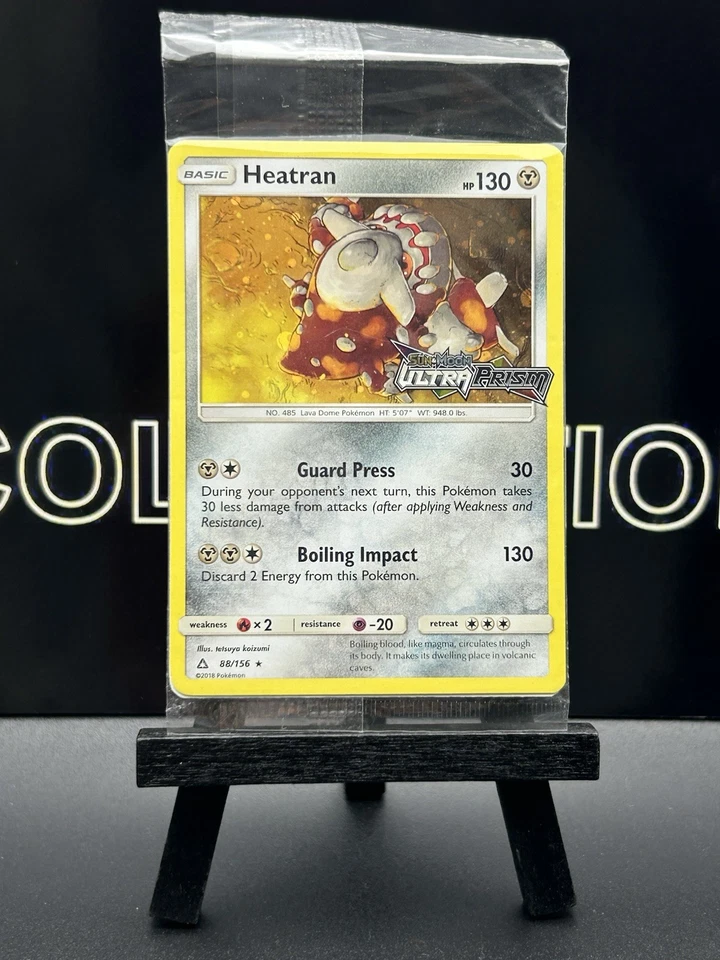 Pokemon Heatran  SEALED Holo Rare  Promo Stamp  Ultra Prism Set 88/156  Card - Image 2 of 4