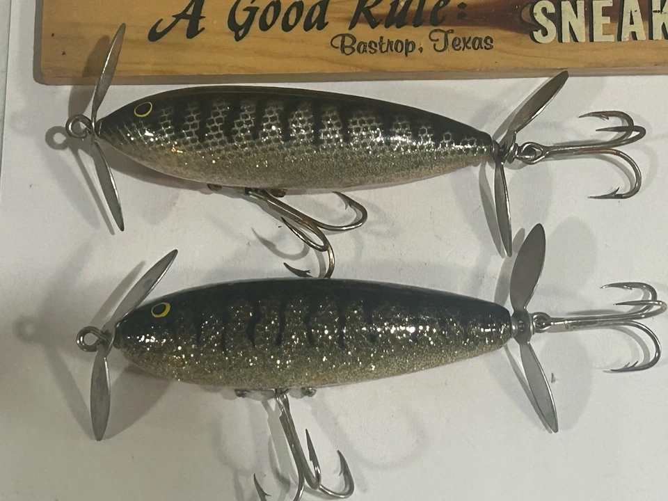 Lot of 2 Lures Strike King Prop Scout Vintage Jelutong Wood Topwater 3.5" 1/2oz - Image 2 of 4