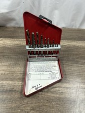 Snap On Tools Exd10 10pc Right Hand Cobalt Drill Bits Screw Extractor Set