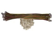 20 Sets 3 Pin 1.25MM Female Double Connector with Wire 150MM 1007 28 AWG