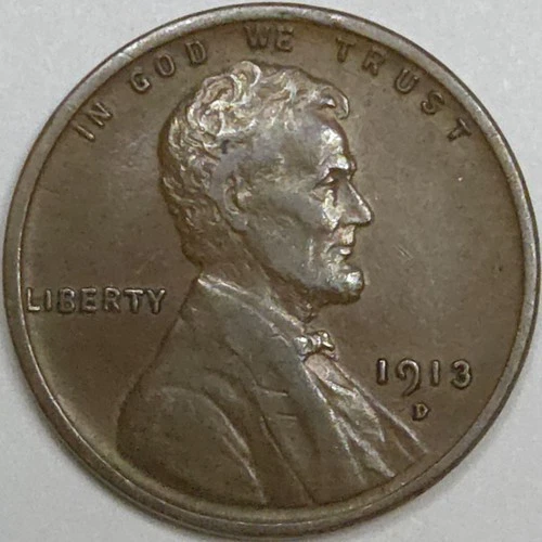 1913-D Lincoln Wheat Cent - XF (Lot#1)