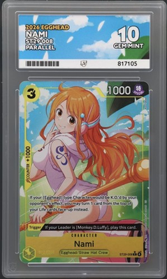 #ad #ad ACE 10 Nami ST29 008 Parallel Egghead Ace Label One Piece English Promo GBP 56.97