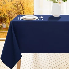Rectangle Table Cloth, Waterproof Anti-Scratch Polyester Tablecloth, Decorative 