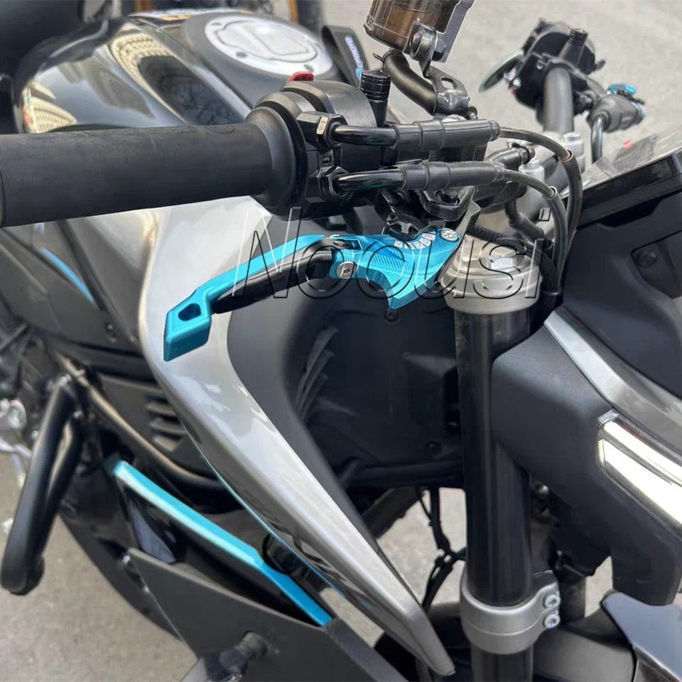 Palancas de freno plegables CNC para Yamaha YZF-R3 YZFR3 2015-2024 2025 Foto 4 de 4