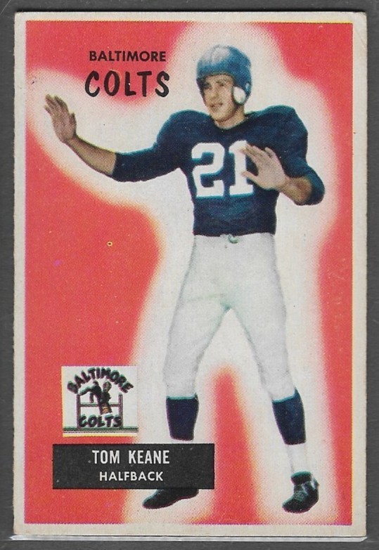 1955 Bowman #30 Tom Keane (EX) Baltimore Colts