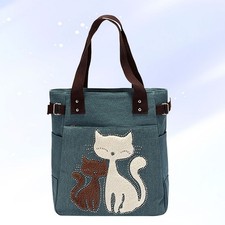 en toile femme velours strass motif chat sacs à main à bandoulière