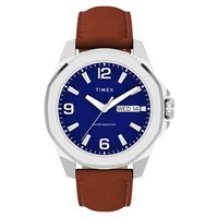 Timex TW2W92800 Essex Day &Amp; Date 46Mm Lederarmband Herrenuhr
