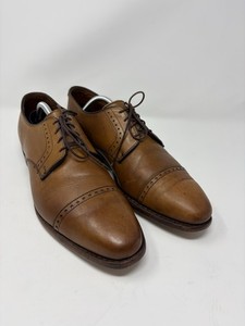 Allen Edmonds Clifton Leather 11D Brown Cap Toe Oxford Dress Shoes Quiet Luxury Men main image 4