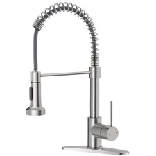 Versatile Kitchen Faucet with High Arc Design - Dual Function Pull Down Sprayer