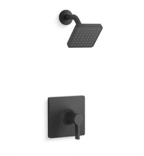KOHLER Venza 1-Handle Shower Faucet Trim Kit Matte Black Valve Not Included NEW