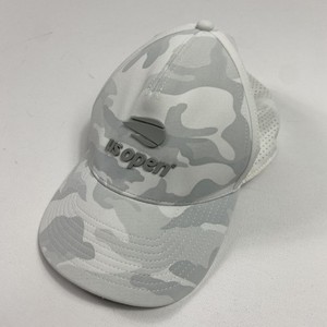 US Open Hat Cap Snap Back Mens Gray White Camo Tennis Perforated Mesh Tournament