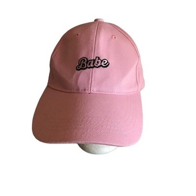 Pink Babe Baseball Style Hat Cap Woman Girl Embroidered