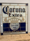 Vintage 1986 Corona Extra Beer Stained Glass Sign Barton Beer LTD Chicago
